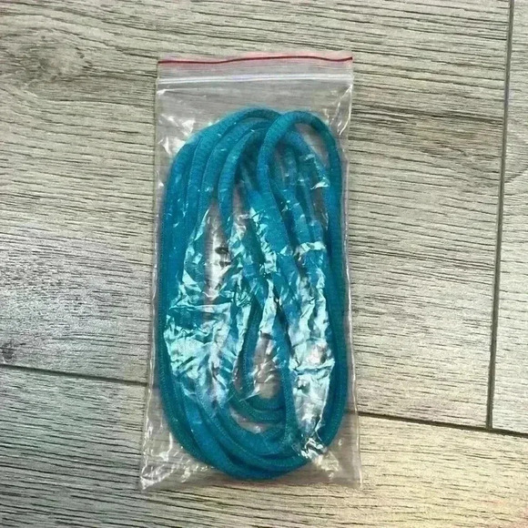 Nike Shoelaces Turquoise Blue Color - Picture 2 of 3